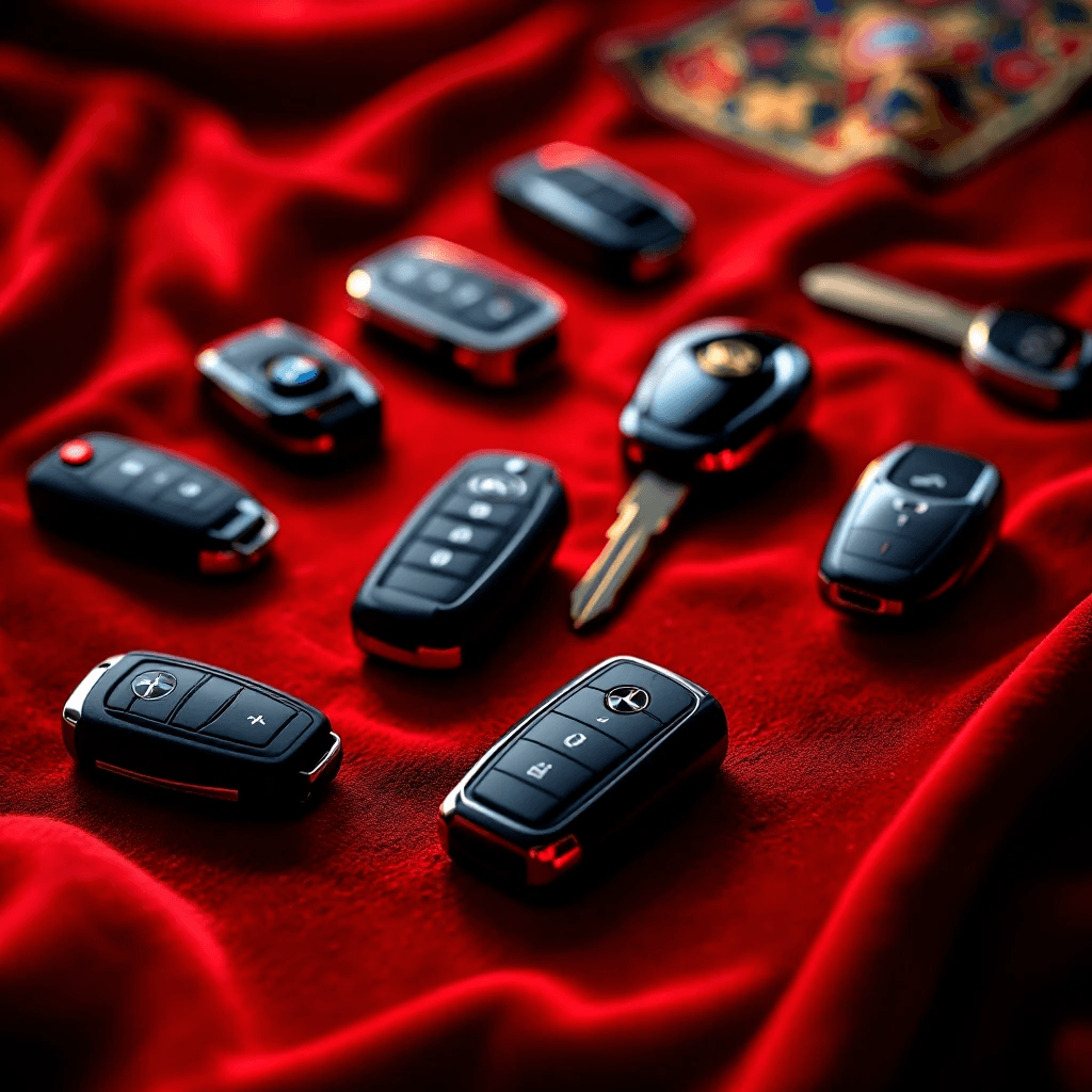 Variedad de llaves inteligentes y transponder para todos los vehículos